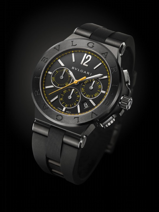 宝格丽2014年全新表款 Diagono Ultranero计时腕表