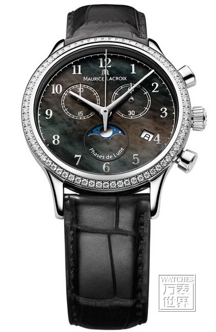 艾美典雅系列计时月相女装腕表