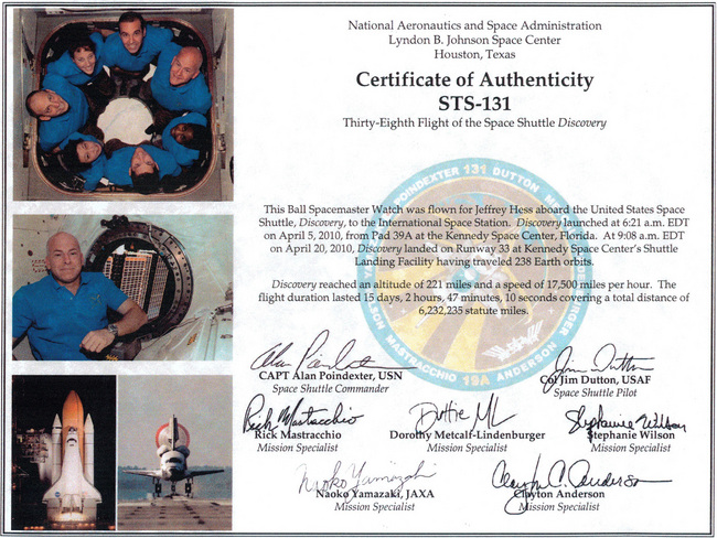 波尔表工程师碳氢系列新款 致敬NASA指挥官潘德队长