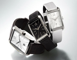 Ck手表橱窗系列长方形腕表