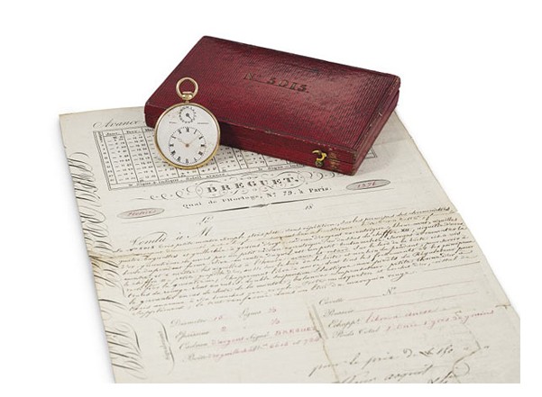 第一枚编号5015的古董表出售给侯爵Marquis d’Abercorn于1833年7月3日