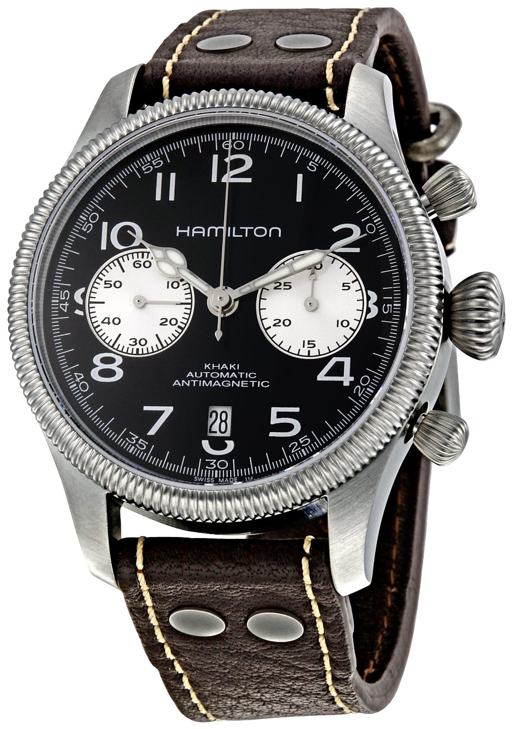 汉米尔顿军用计时码表,卡其系列H60416533手表