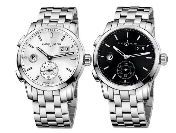 雅典全新独创双时区腕表不锈钢款，搭配不锈钢表链