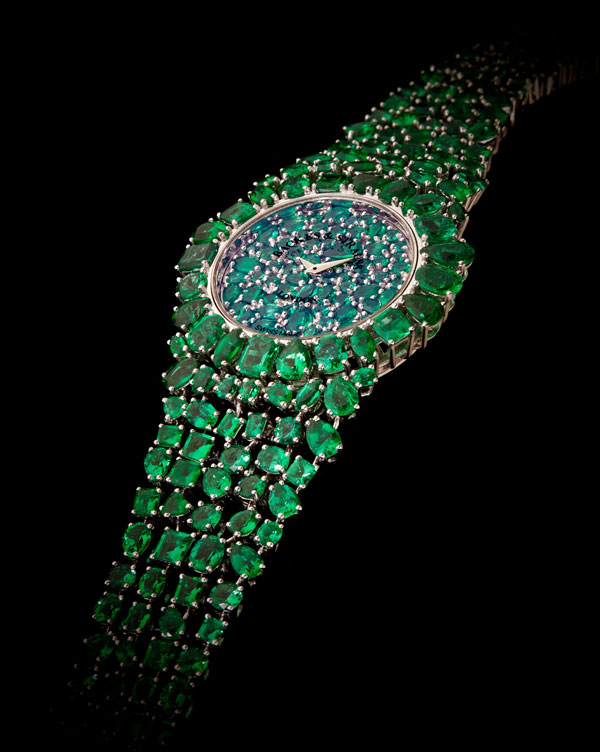 独一无二的私人定制祖母绿珠宝腕表