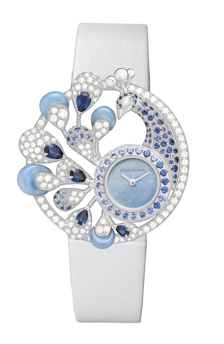 宝诗龙ajouree hera镂刻系列孔雀手表